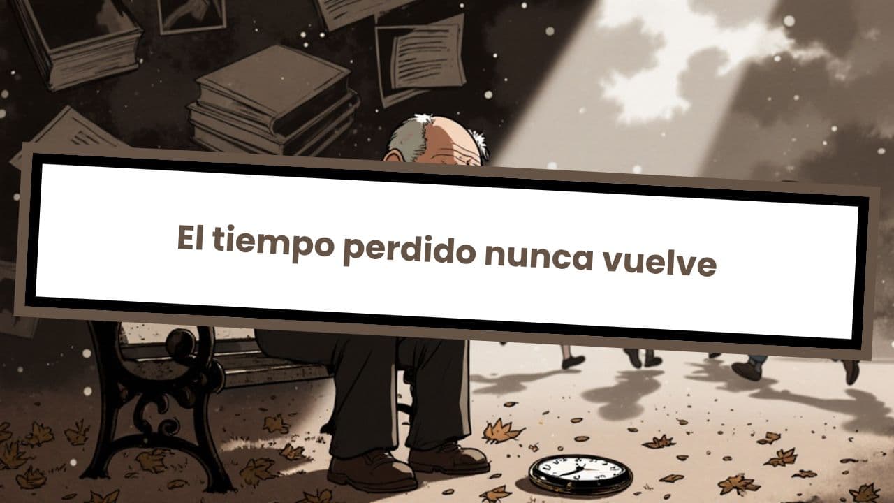 El tiempo perdido nunca vuelve