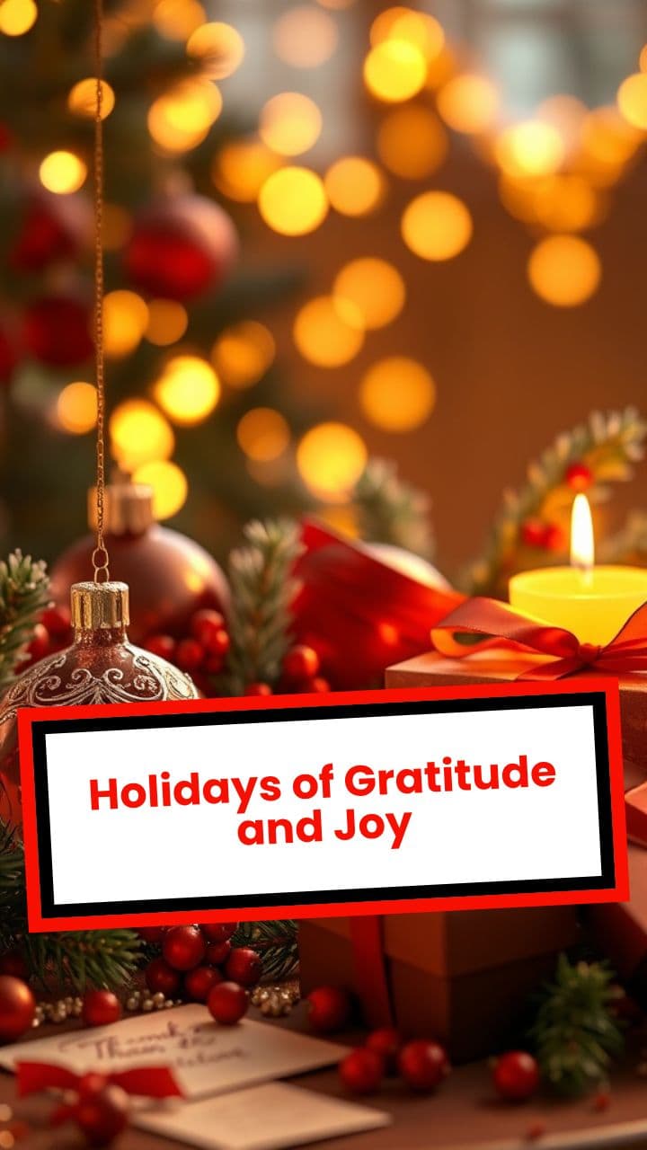 Holidays of Gratitude and Joy
