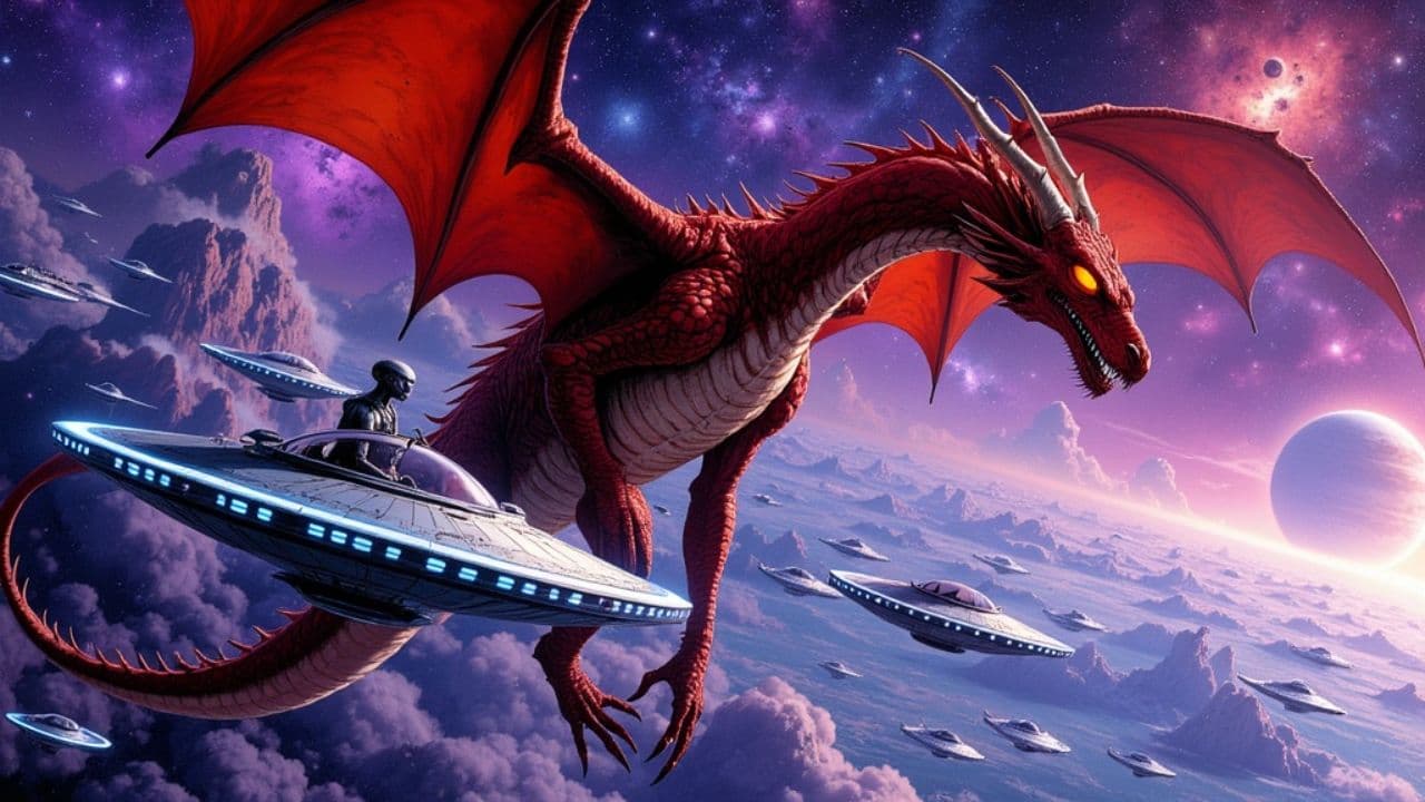 Red Dragon vs UFO Armada