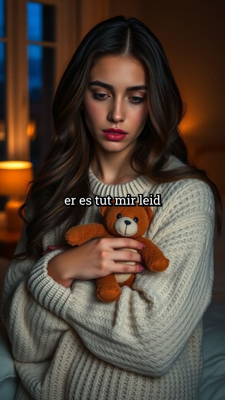 Emotionale Worte der Dankbarkeit und Angst