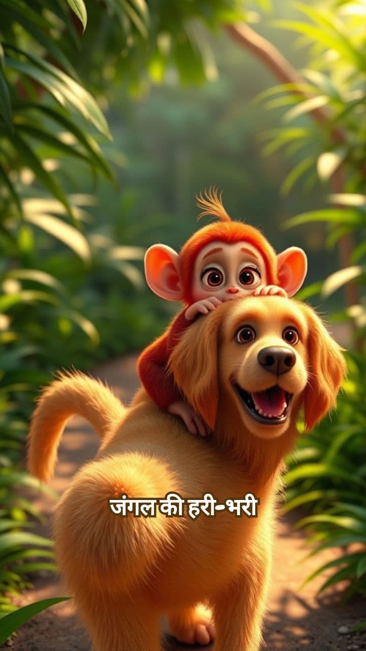 बंदर और दुर्गेश का अनोखा सफ़र