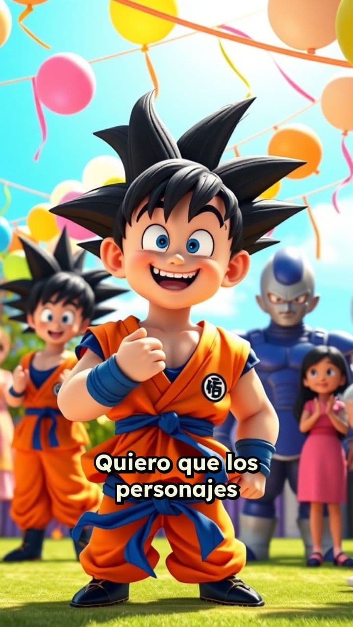 Cumpleaños de Ana María con Goku