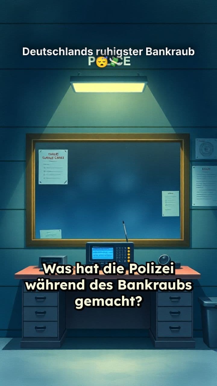 Deutschlands ruhigster Bankraub 😴💸