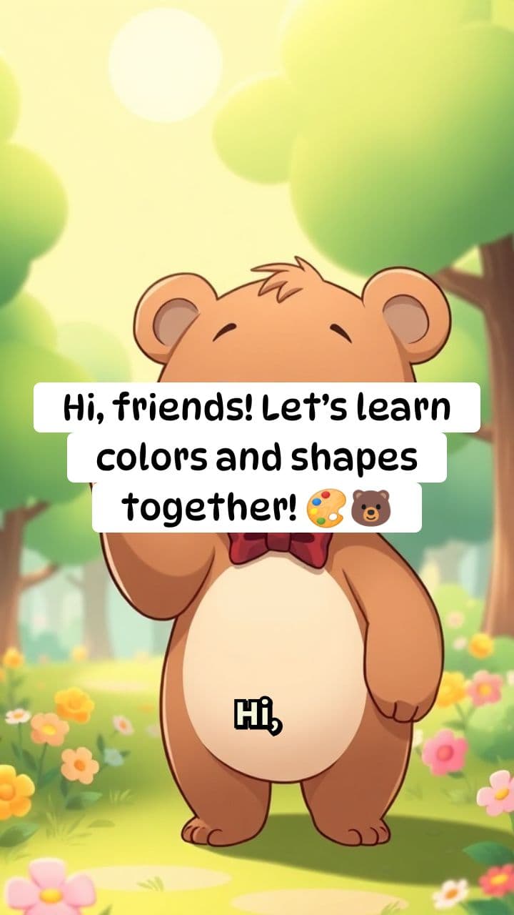 Learn with Cute Animals — Shapes and Colors Adventure!