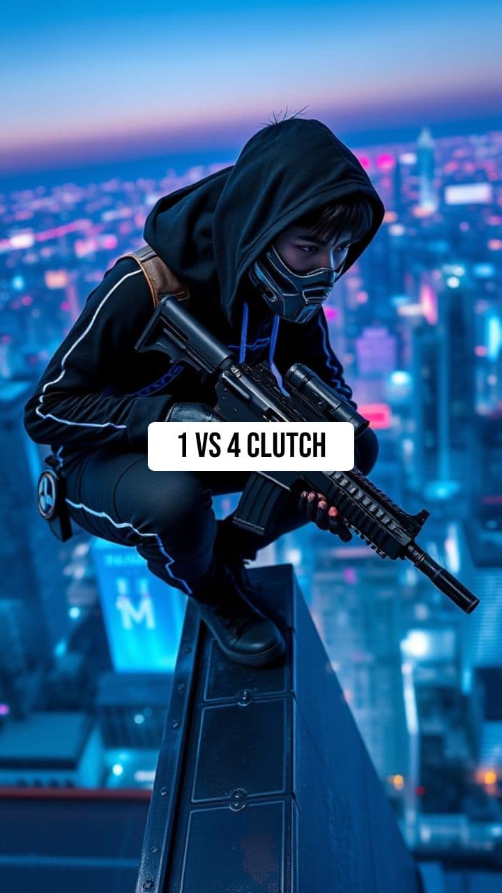 Free Fire 1v4 Epic Clutch Montage