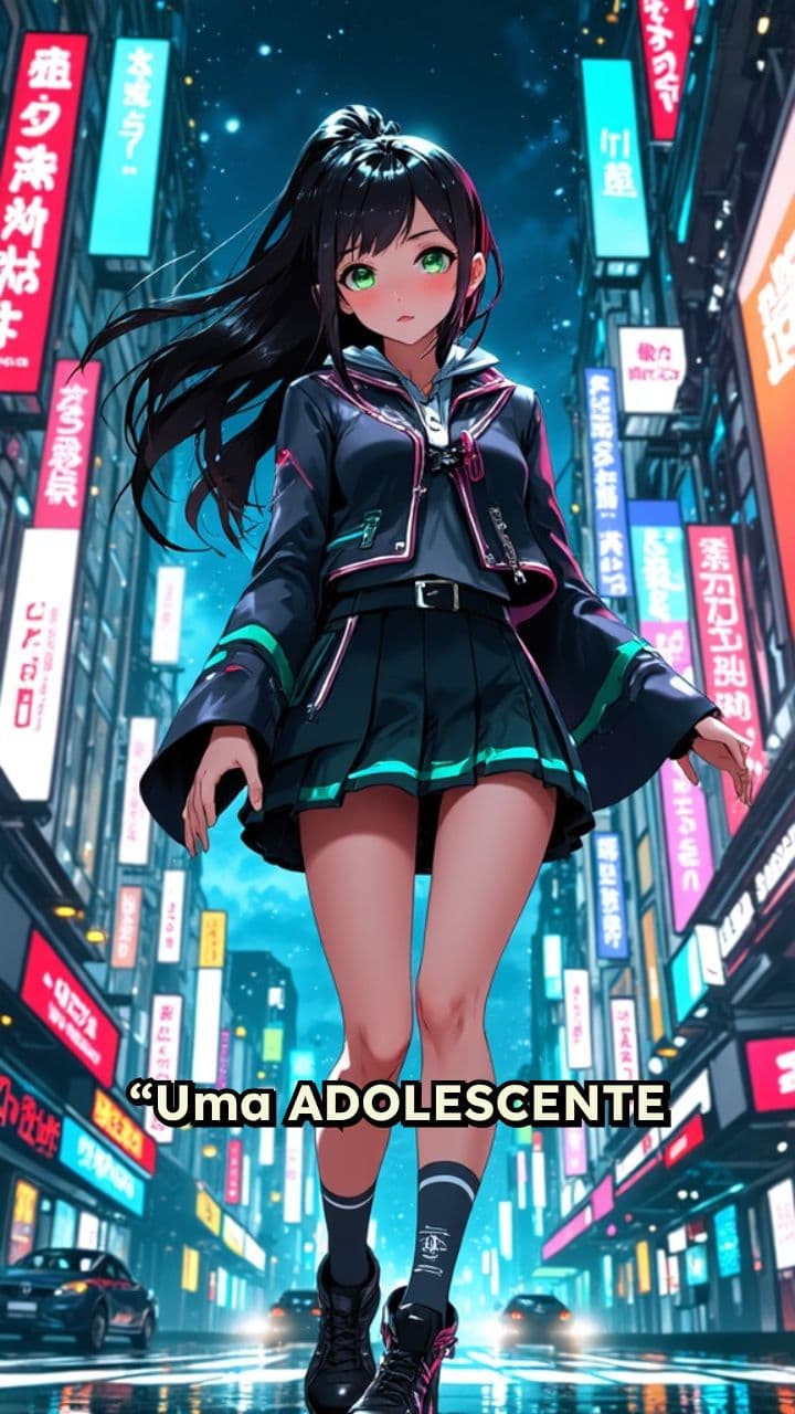 Perseguição Futurista em Neon