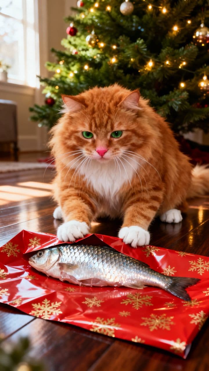 The Cat's Christmas Present Tutorial