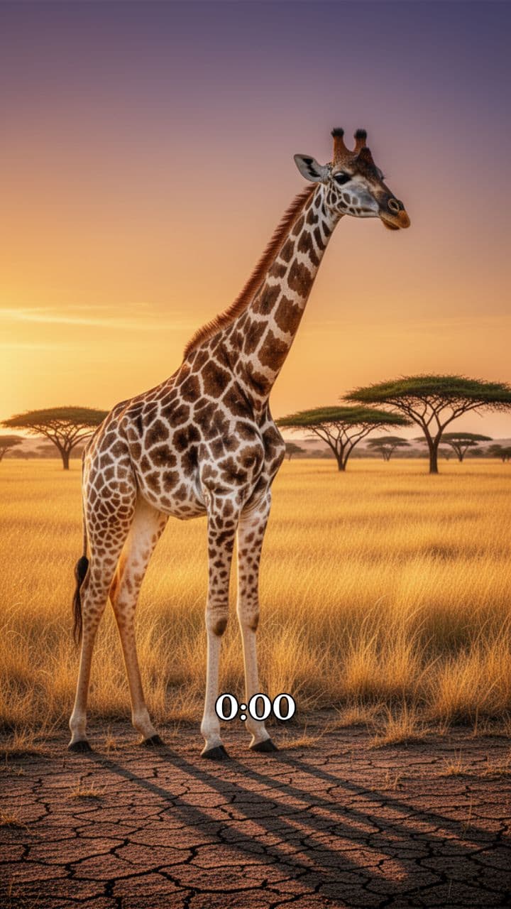 Giraffes’ Awkward Drinking Problem