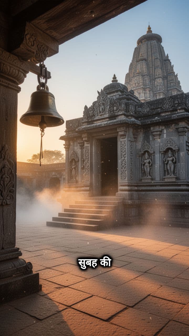 मंदिर की सीढ़ियों पर मिलन