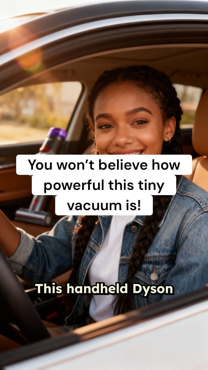 “Why Everyone’s Obsessed with This Dyson Handheld Vacuum 🚗✨”