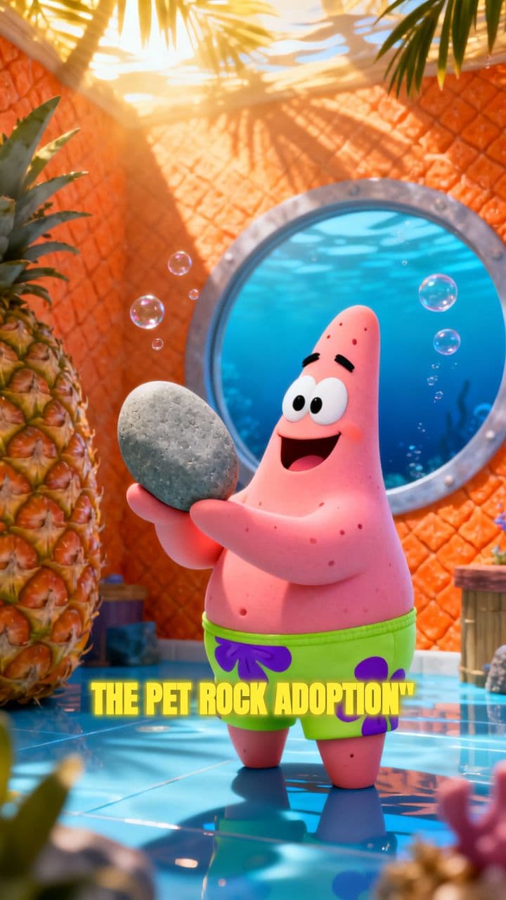 Patrick Adopts a Pet Rock