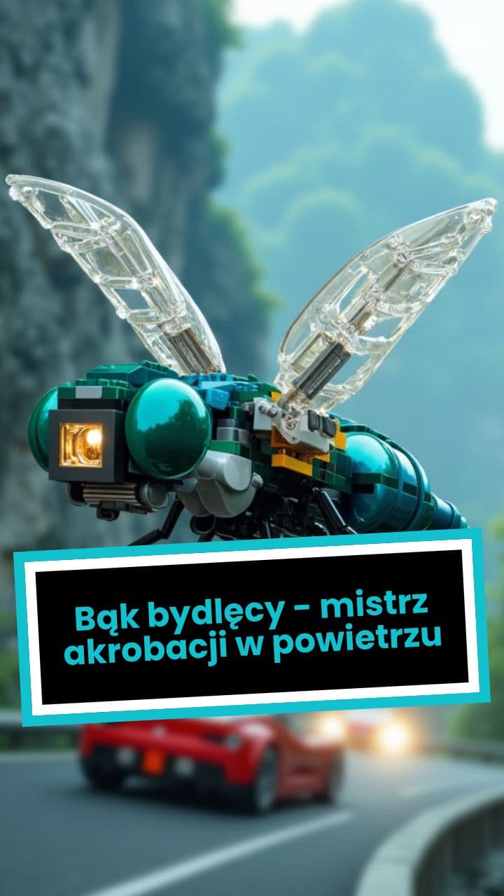 Bąk bydlęcy - mistrz akrobacji w powietrzu