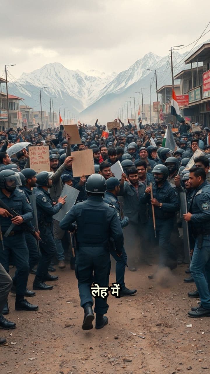 लेह में हिंसक आंदोलन, सुरक्षा बढ़ाई गई