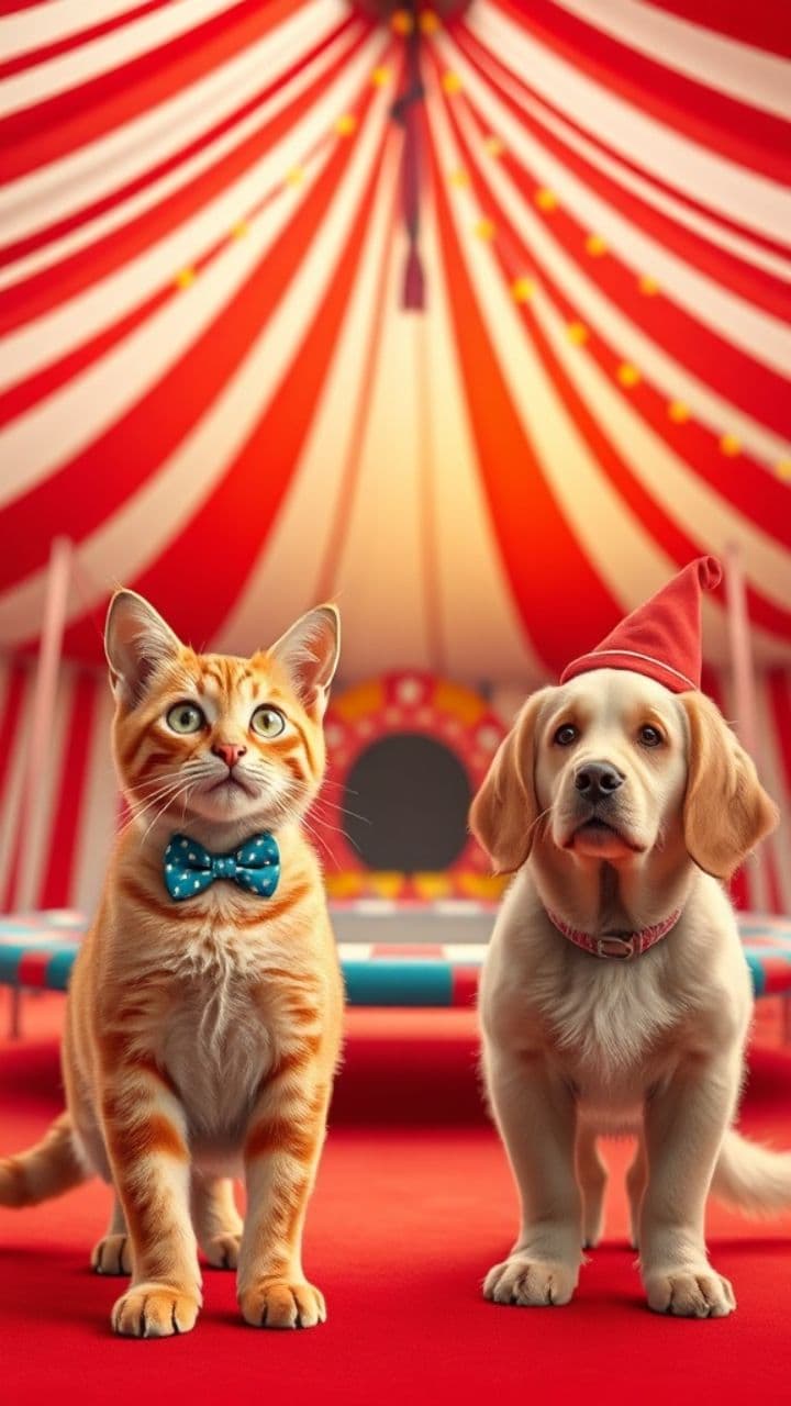 Duo de trampoline de cirque