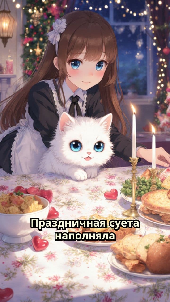 Новогодние приключения котенка