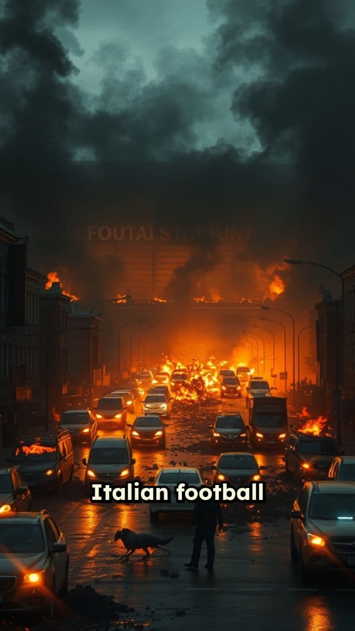 Italian Football Match Erupts in Violence