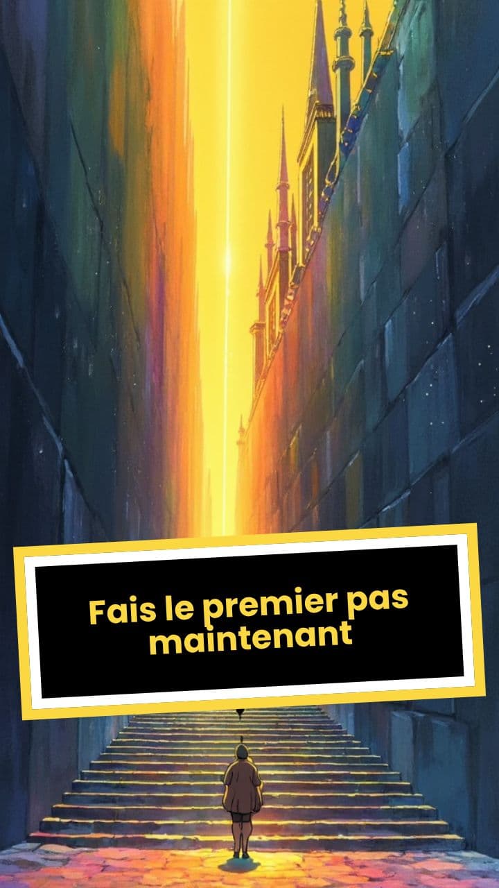 Fais le premier pas maintenant