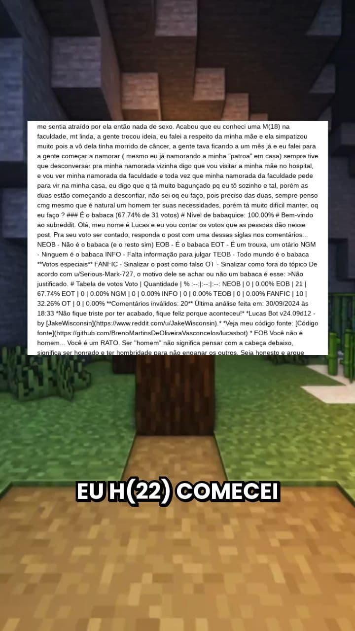 Dilema de relacionamentos e desonestidade