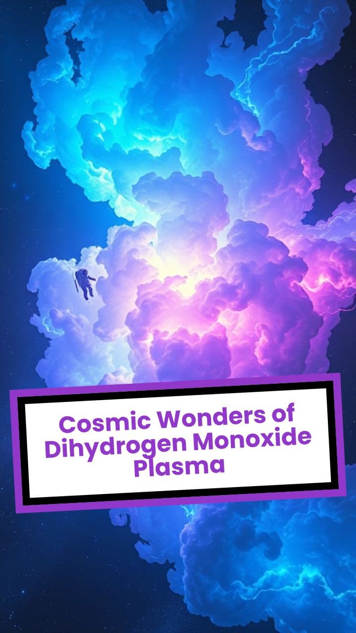 Cosmic Wonders of Dihydrogen Monoxide Plasma