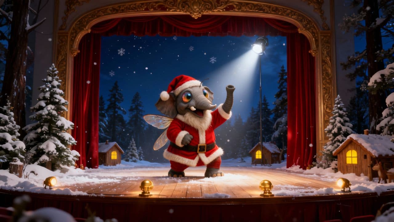 Ночной дед Мороз-мухослон