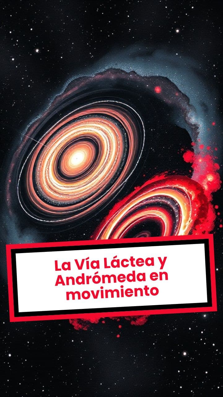 La Vía Láctea y Andrómeda en movimiento