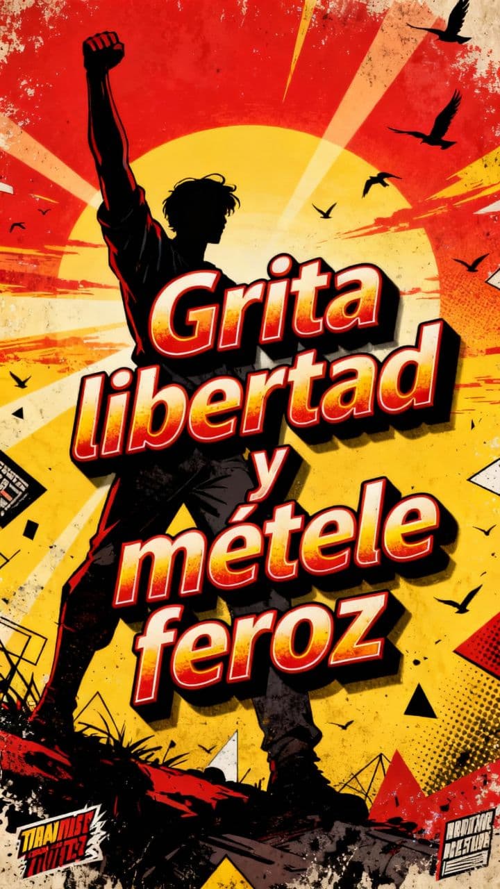 Grita libertad y métele feroz