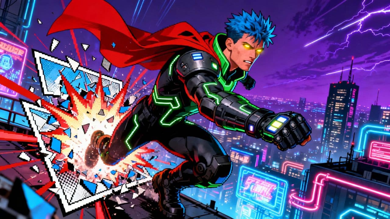 Retro-Futuristic Arcade Adventure