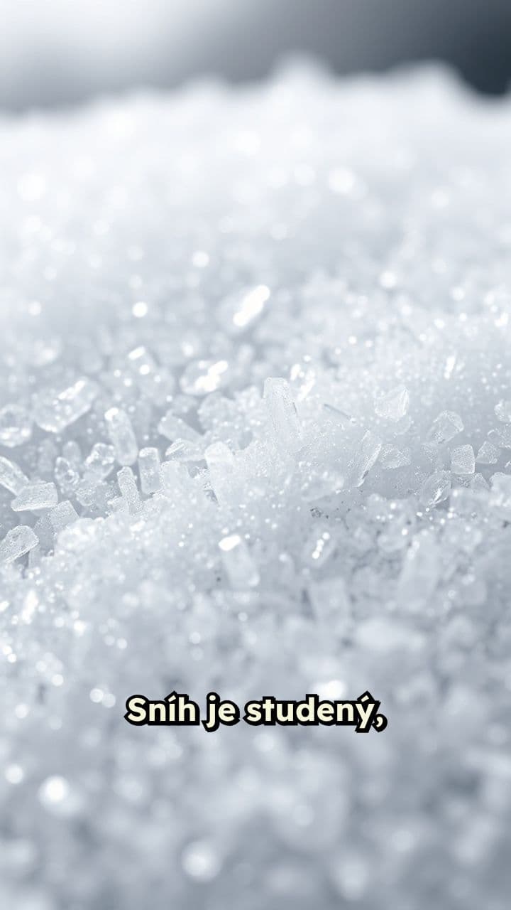 Kouzlo sněhu a jeho krystalů