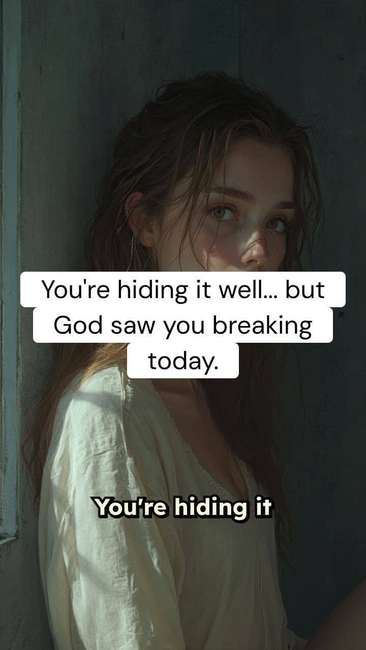 God Saw You Breaking Today