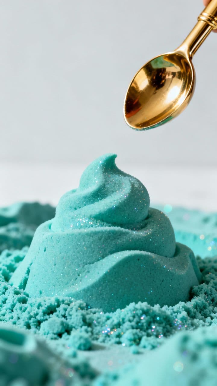 ASMR: Kinetic Sand Ice Cream Scoop