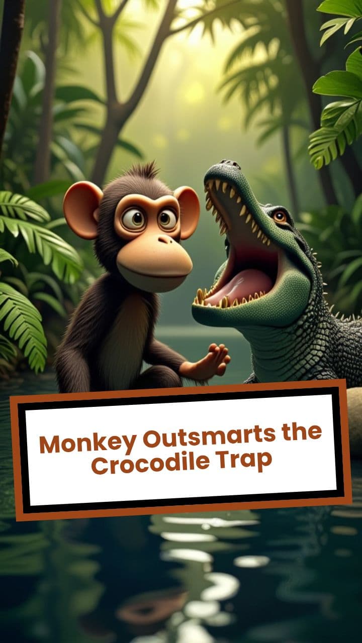 Monkey Outsmarts the Crocodile Trap