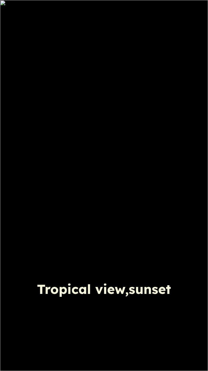 Tropical Sunset View