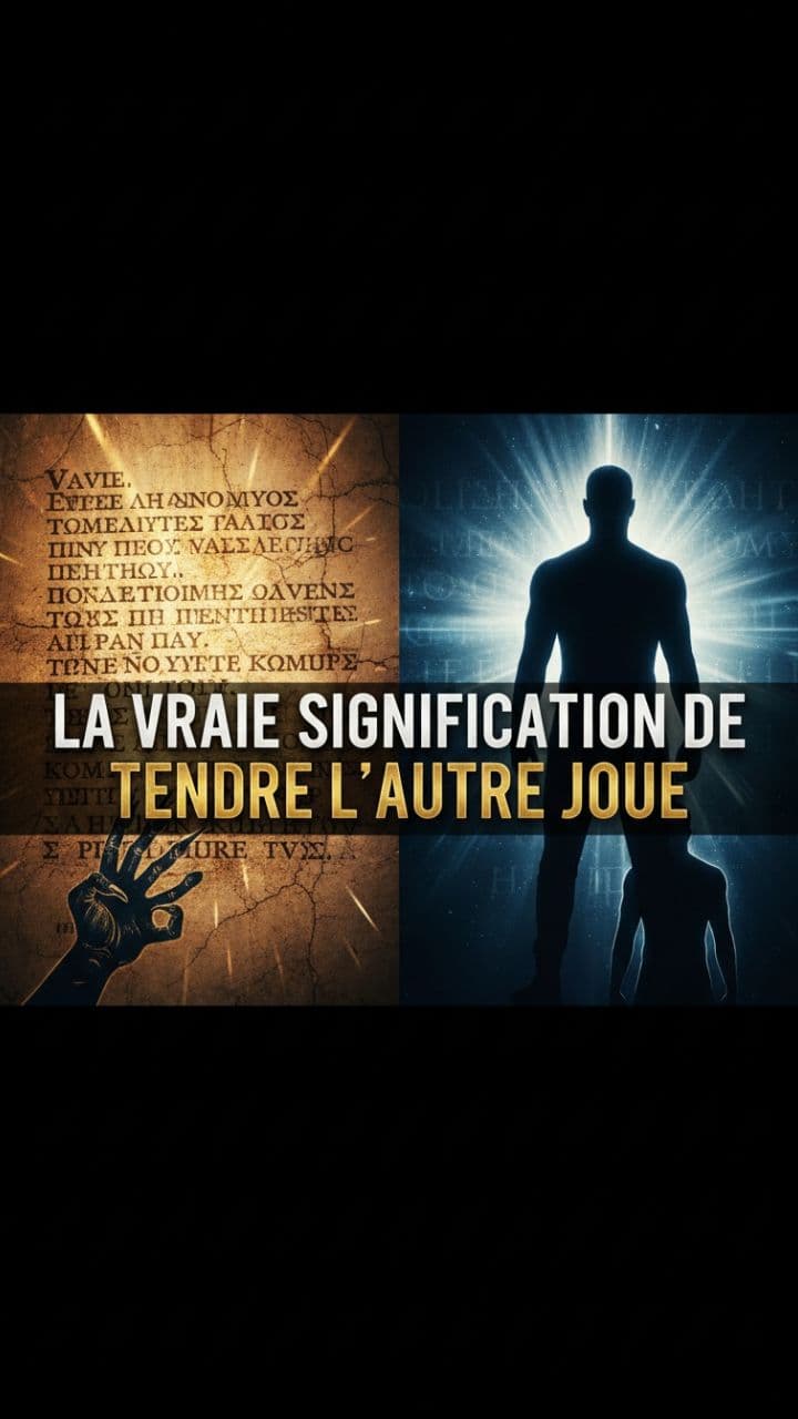 La vraie signification de tendre l'autre joue