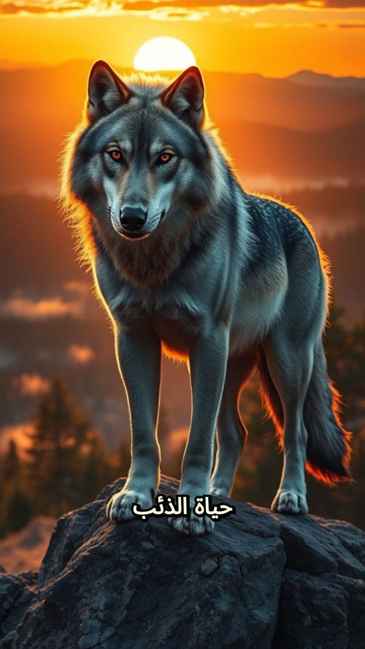 حياة الذئب في البرية