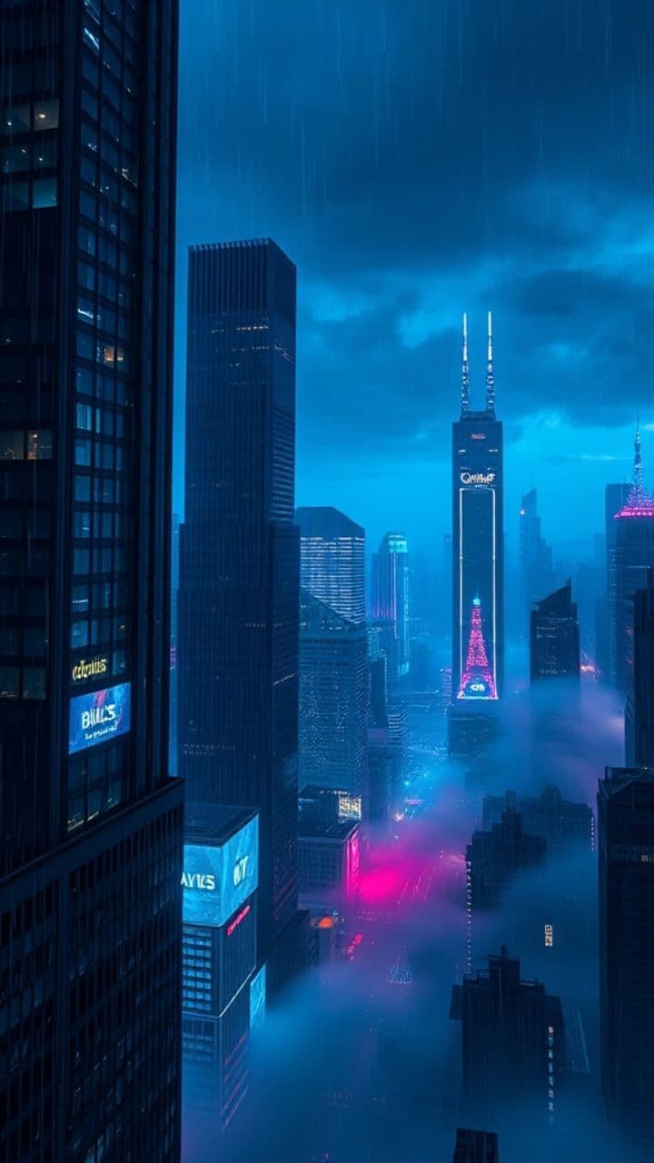 Mørk Synthwave Rejse