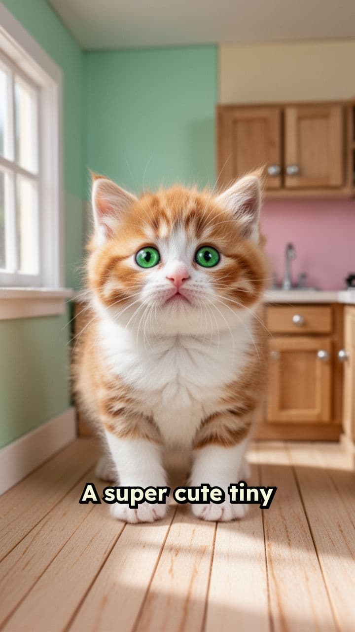 Cute Cat Kitchen Kitten