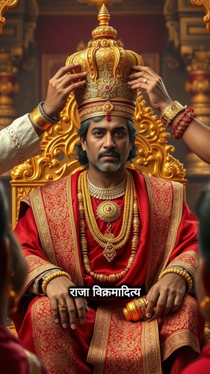 राजा विक्रमादित्य का राज्याभिषेक