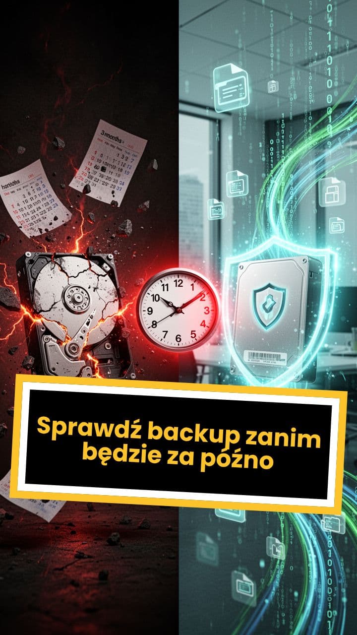Sprawdź backup zanim będzie za późno