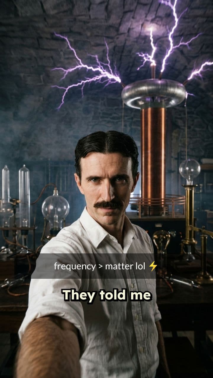 Nikola Tesla Snapchat Parody