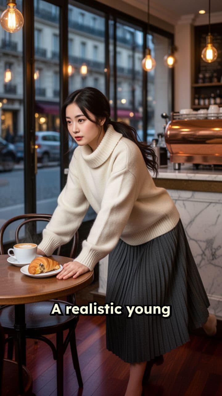 Realistic Cafe Stand and Walk