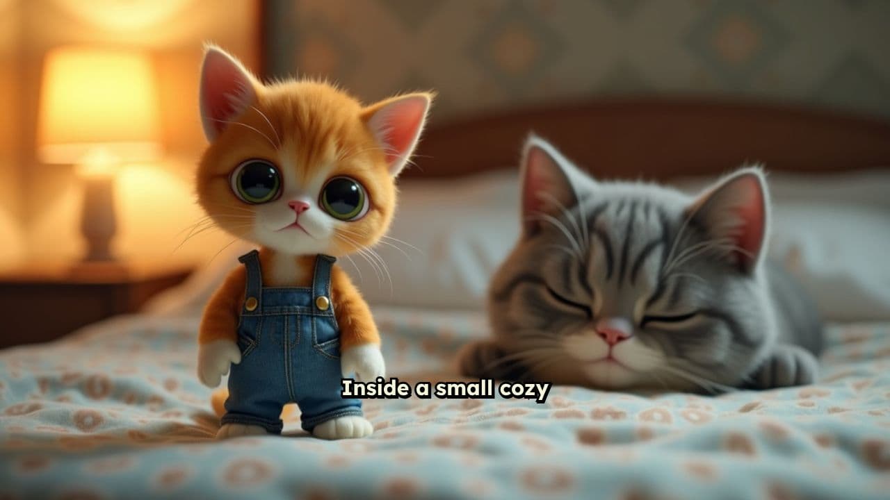 A Kitten's Care for Her Mother