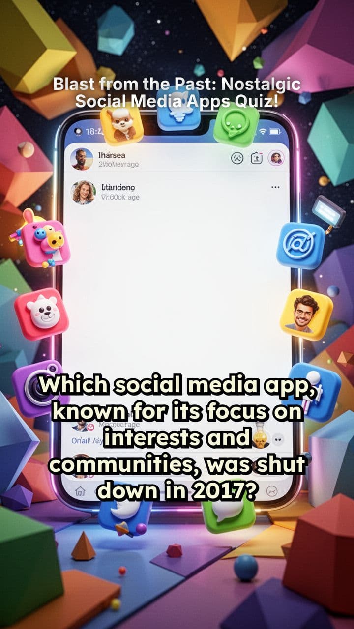 Blast from the Past: Nostalgic Social Media Apps Quiz!