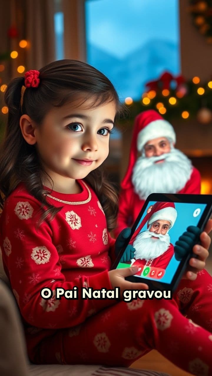 Mensagem mágica do Pai Natal para Daniela