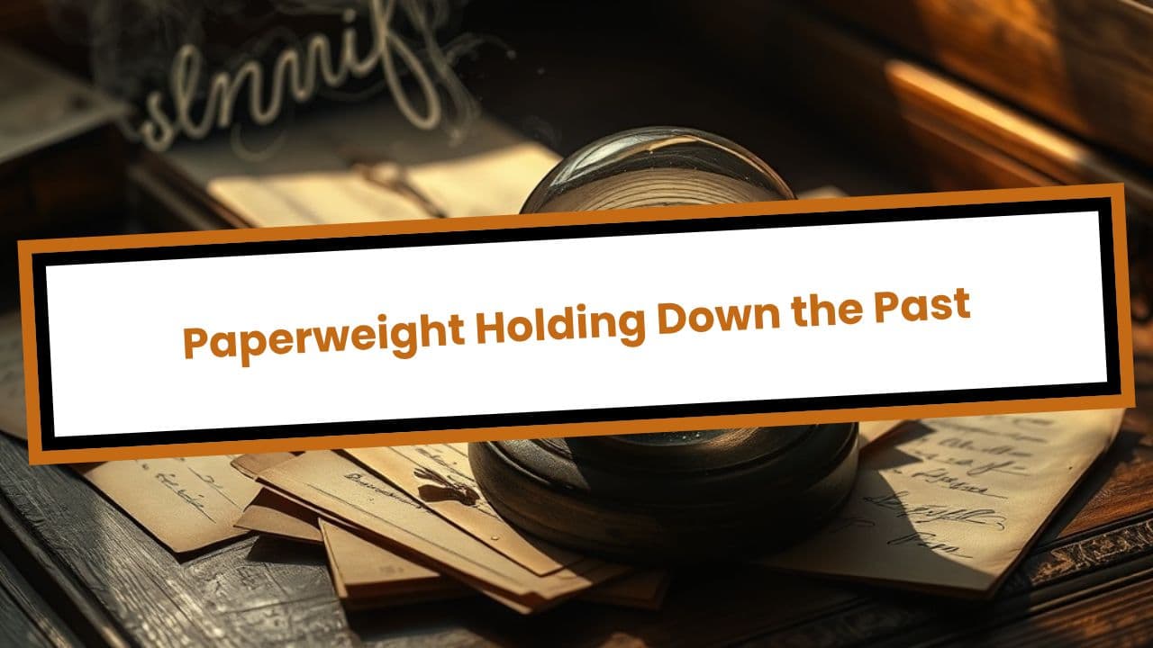 Paperweight Holding Down the Past