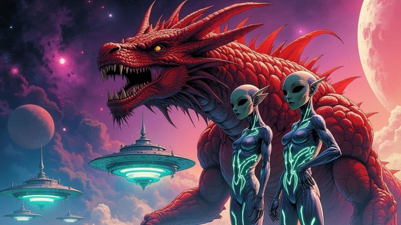 Red Dragon vs UFO Armada