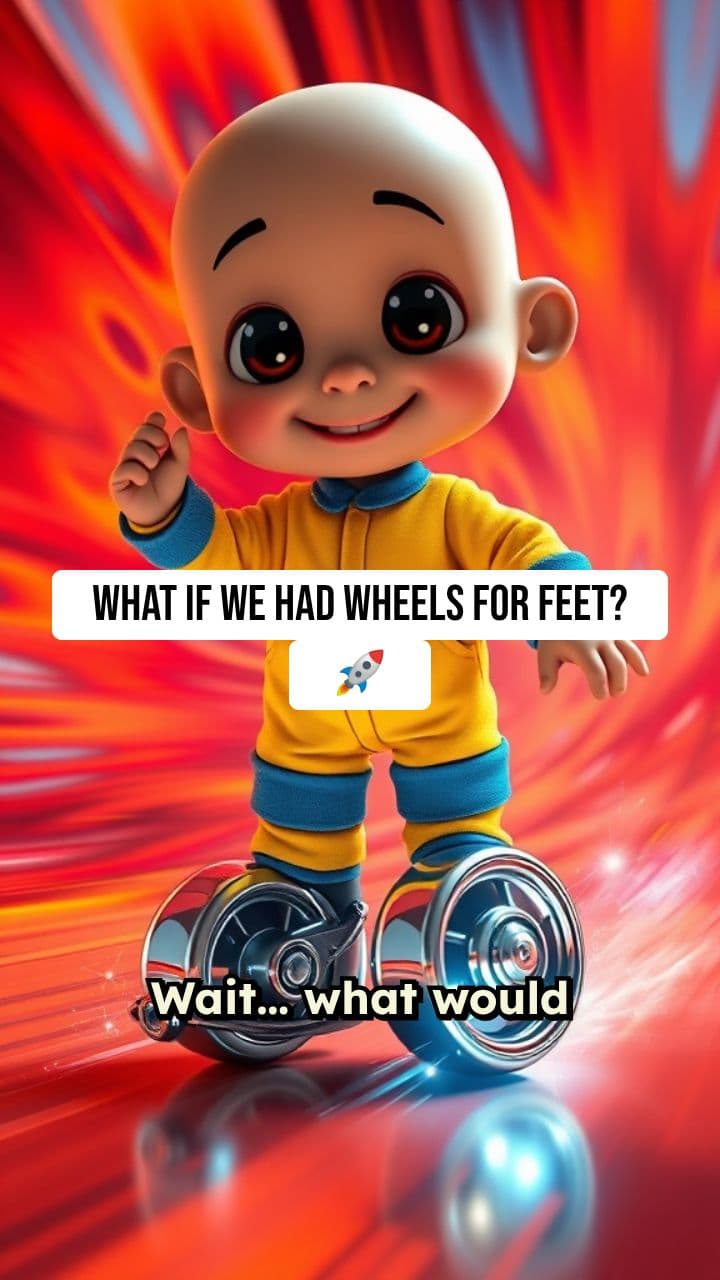 What If Humans Had Wheels for Feet?