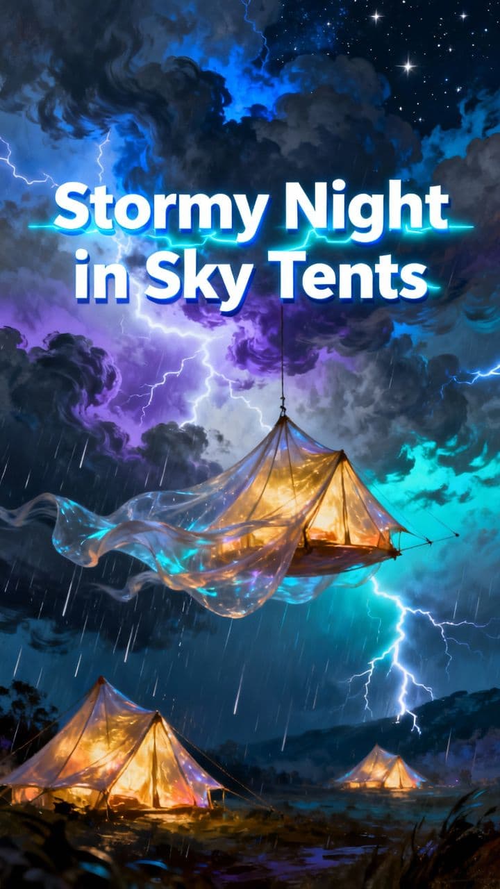 Stormy Night in Sky Tents