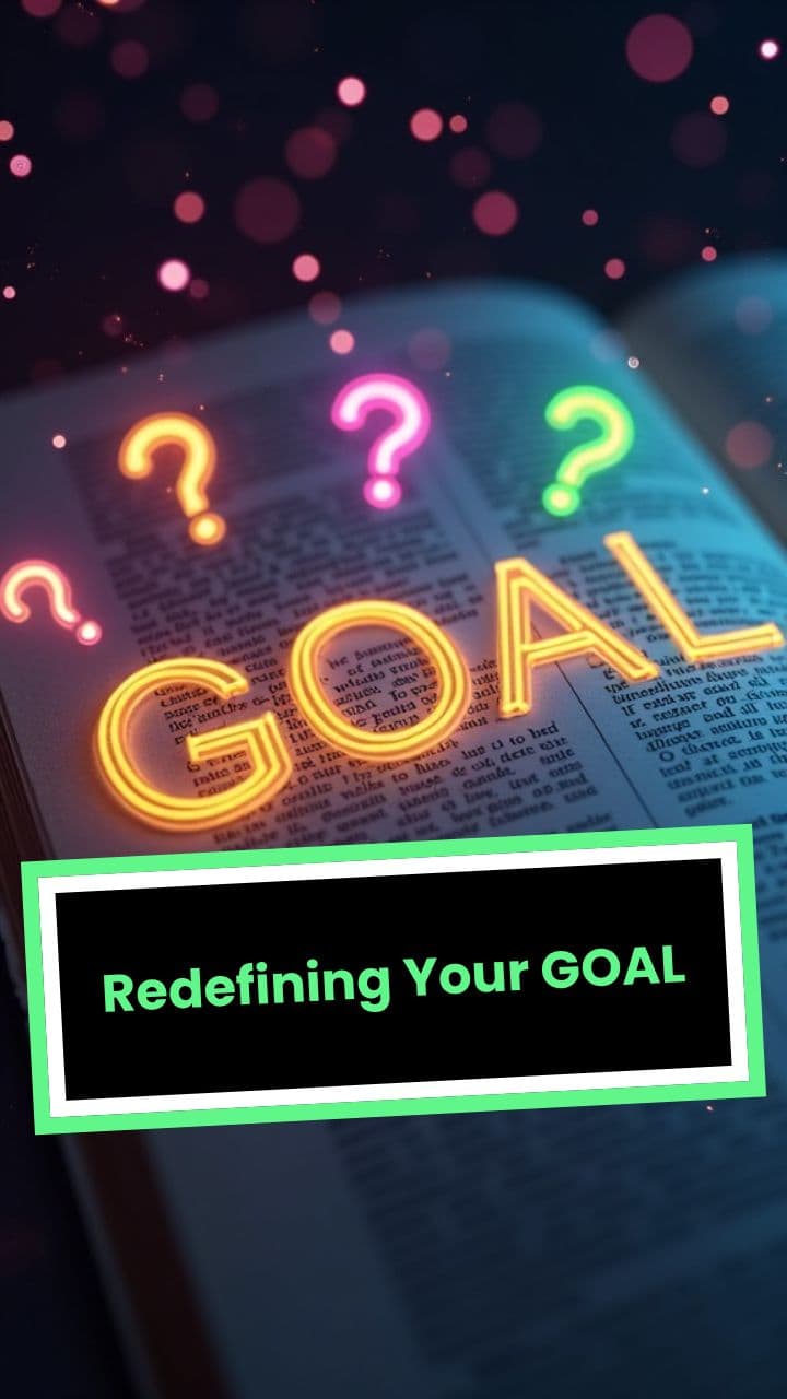 Redefining Your GOAL