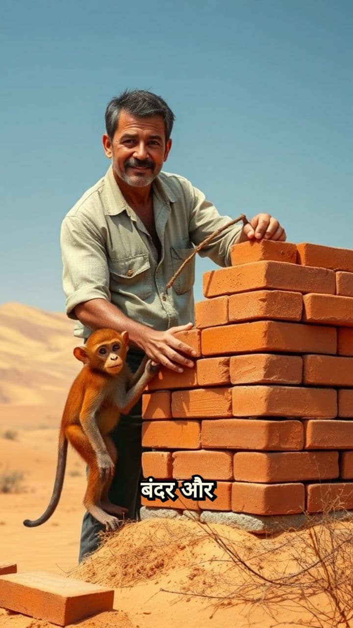 बंदर और किसान का घर