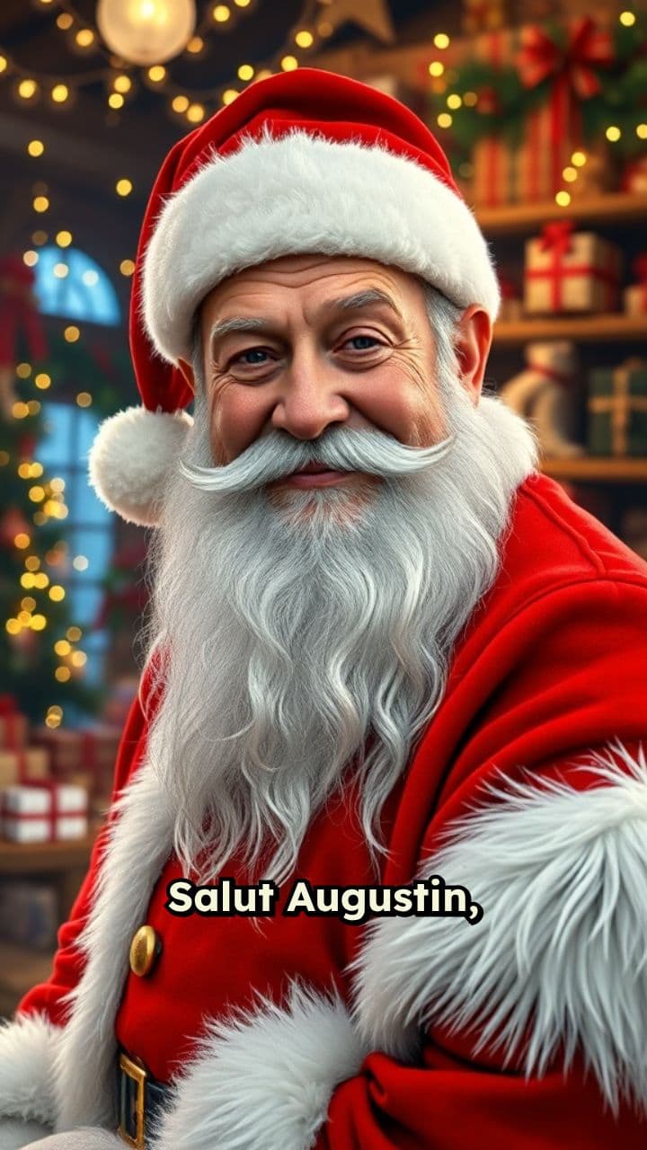 Message du Père Noël à Augustin